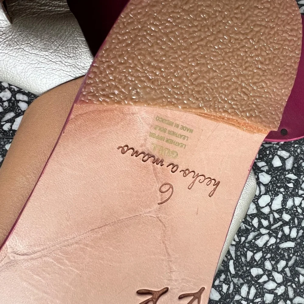 Beek Gull Slide Sandals Anthropologie Size 6 NWOT - Picture 7 of 7